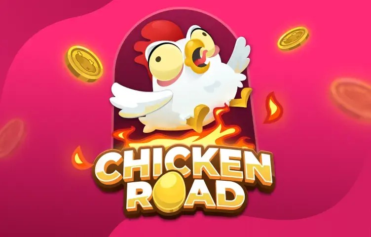 Chicken Road slot logo by InOut at Broidi CasinoChicken Road