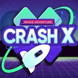 Logo of Crash X from Turbo Games at Broidi Casino