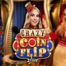 Crazy Coin Flip slot visual from Evolution available on broidicasino.fi