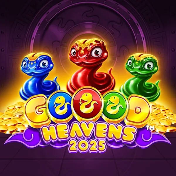 Goood Heavens slot logo by Rarestone Gaming at Broidi CasinoGoood Heavens