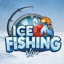 Ice Fishing Live slot icon by Evolution, available at Broidi Casino