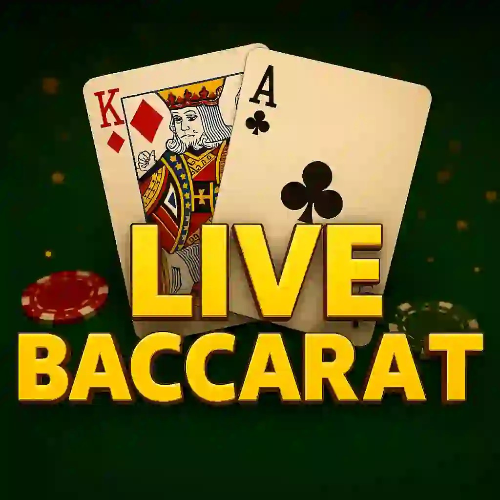 Live Casino logo of Live Baccarat from Evolution at Broidi Casino