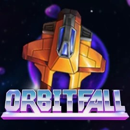 Orbitfall slot logo by ELK Studios at Broidi CasinoOrbitfall