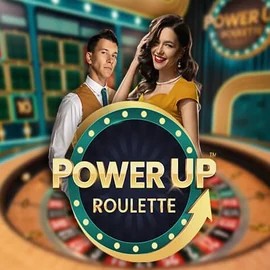 PowerUP Roulette online game logo by Pragmatic Play on broidicasino.fi